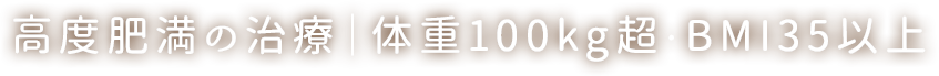 高度肥満の治療